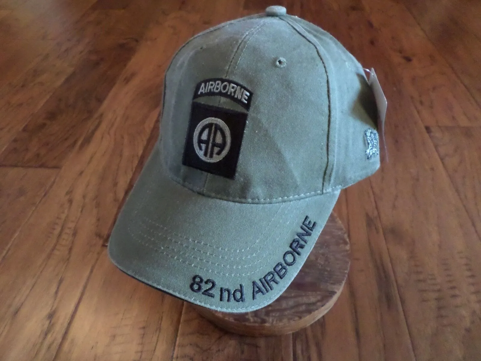 ARMY 82nd AIRBORNE HAT EMBROIDERED MILITARY BALL CAP STONE WASHED OD GREEN