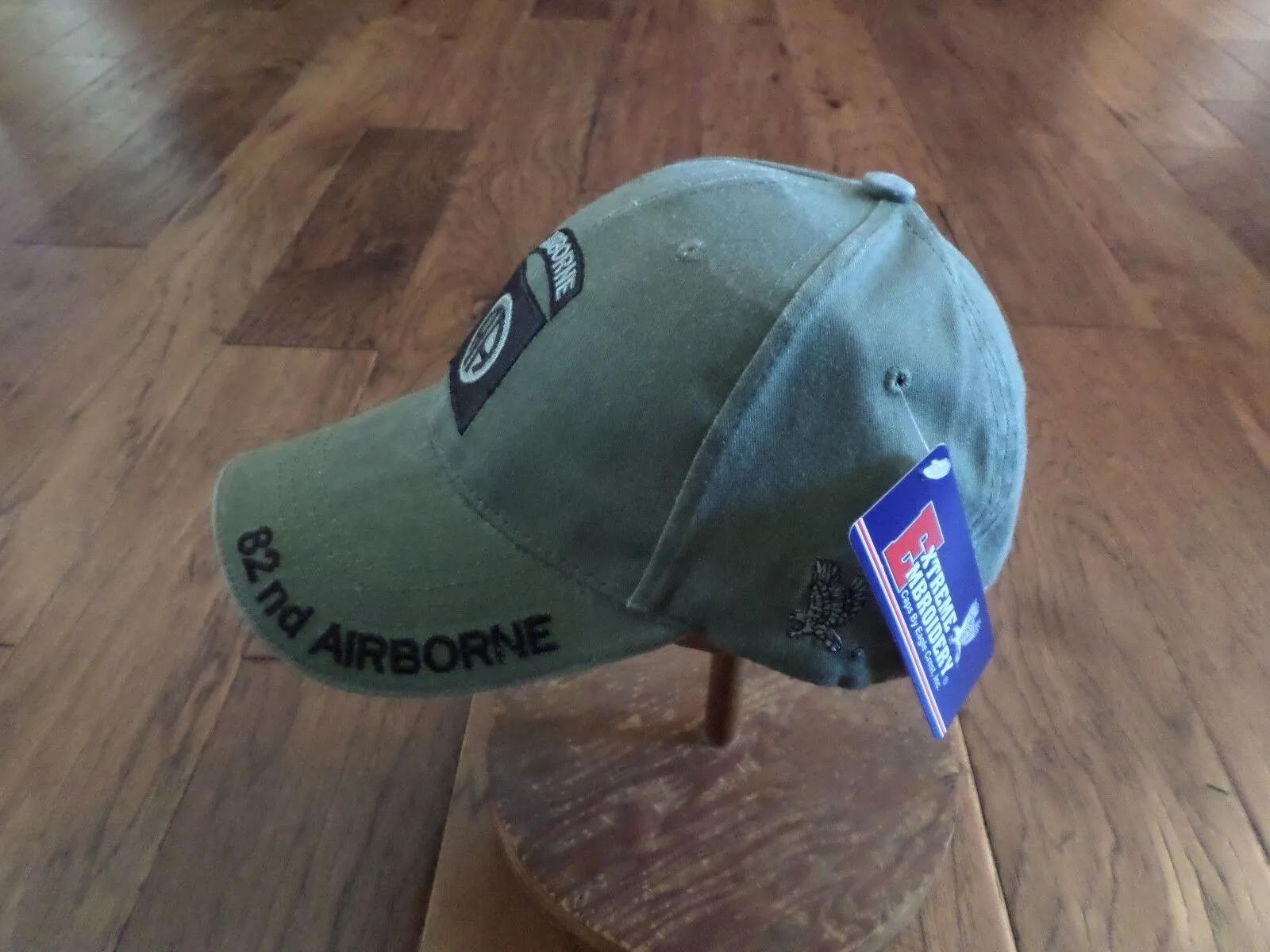 ARMY 82nd AIRBORNE HAT EMBROIDERED MILITARY BALL CAP STONE WASHED OD GREEN