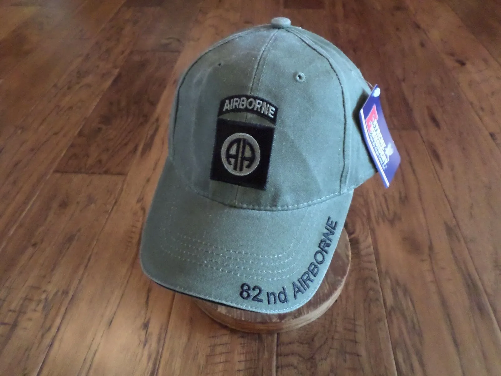 ARMY 82nd AIRBORNE HAT EMBROIDERED MILITARY BALL CAP STONE WASHED OD GREEN