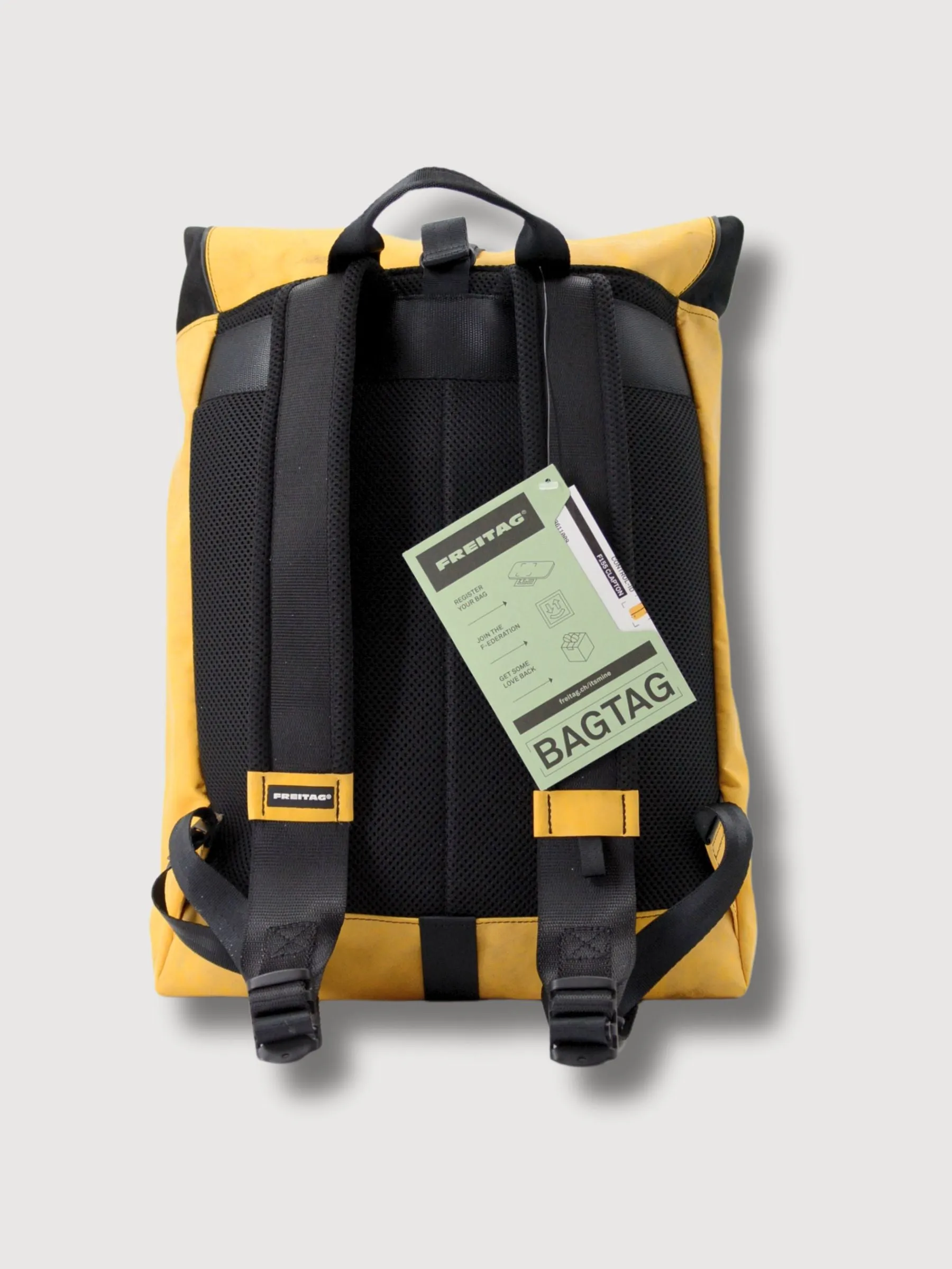 Backpack F155 Clapton Yellow In Used Truck Tarps | Freitag