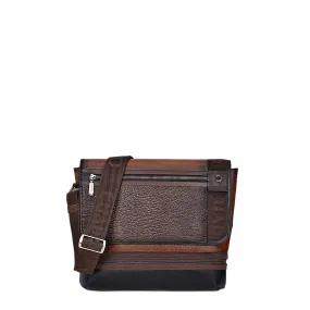 BOC08TI - Cuadra chocolate shark casual crossbody messenger for men / women
