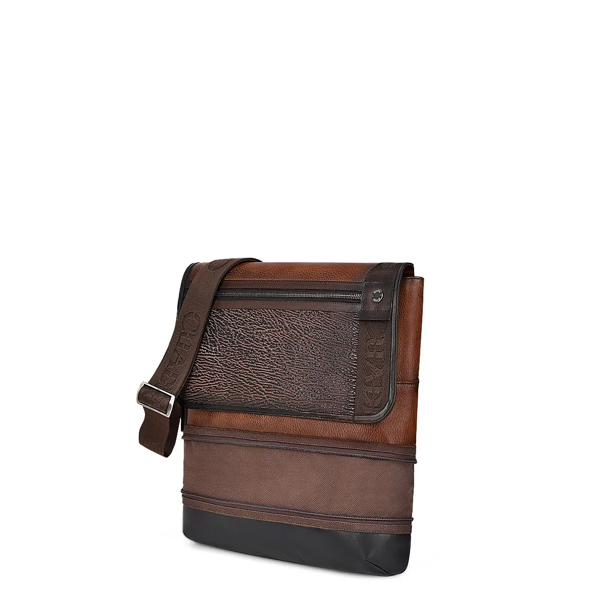 BOC08TI - Cuadra chocolate shark casual crossbody messenger for men / women