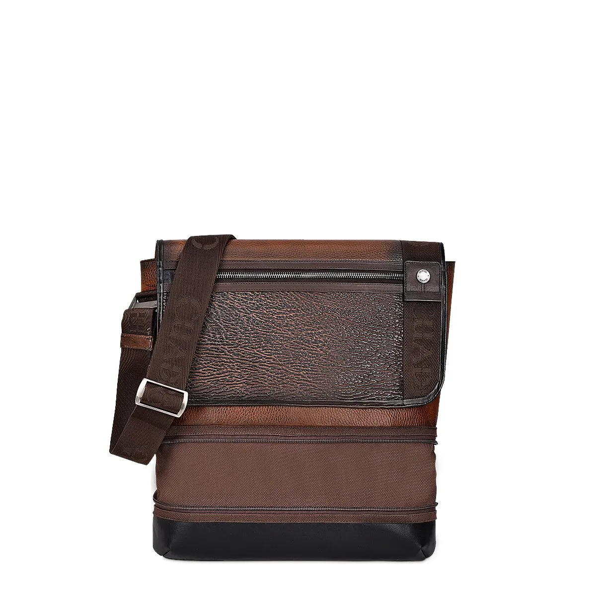BOC08TI - Cuadra chocolate shark casual crossbody messenger for men / women