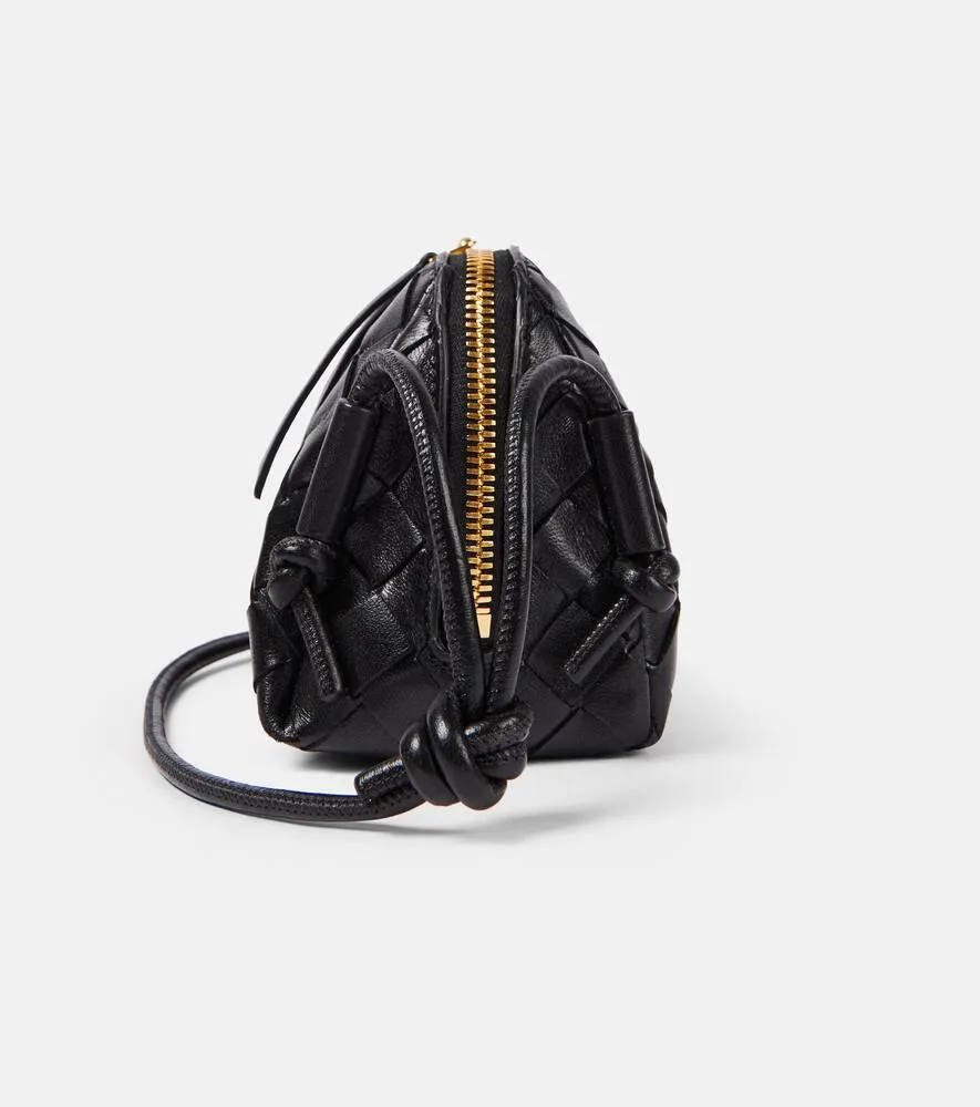 Bottega Veneta Concert Mini Intrecciato leather pouch