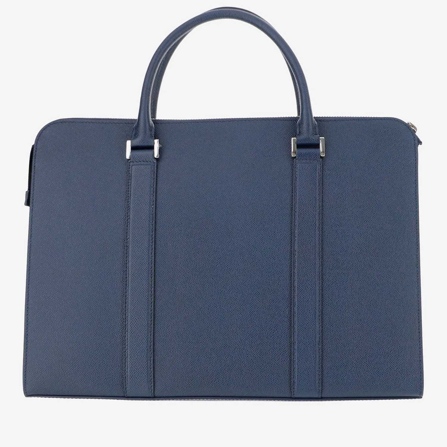 Bulgari Double Handle Logo Engraved Briefcase