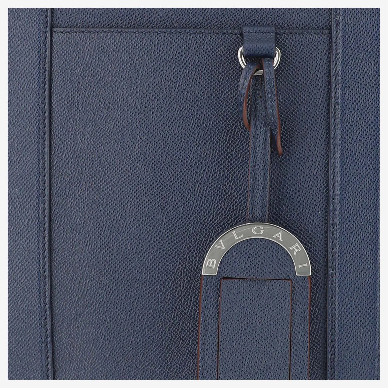 Bulgari Double Handle Logo Engraved Briefcase