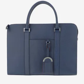 Bulgari Double Handle Logo Engraved Briefcase