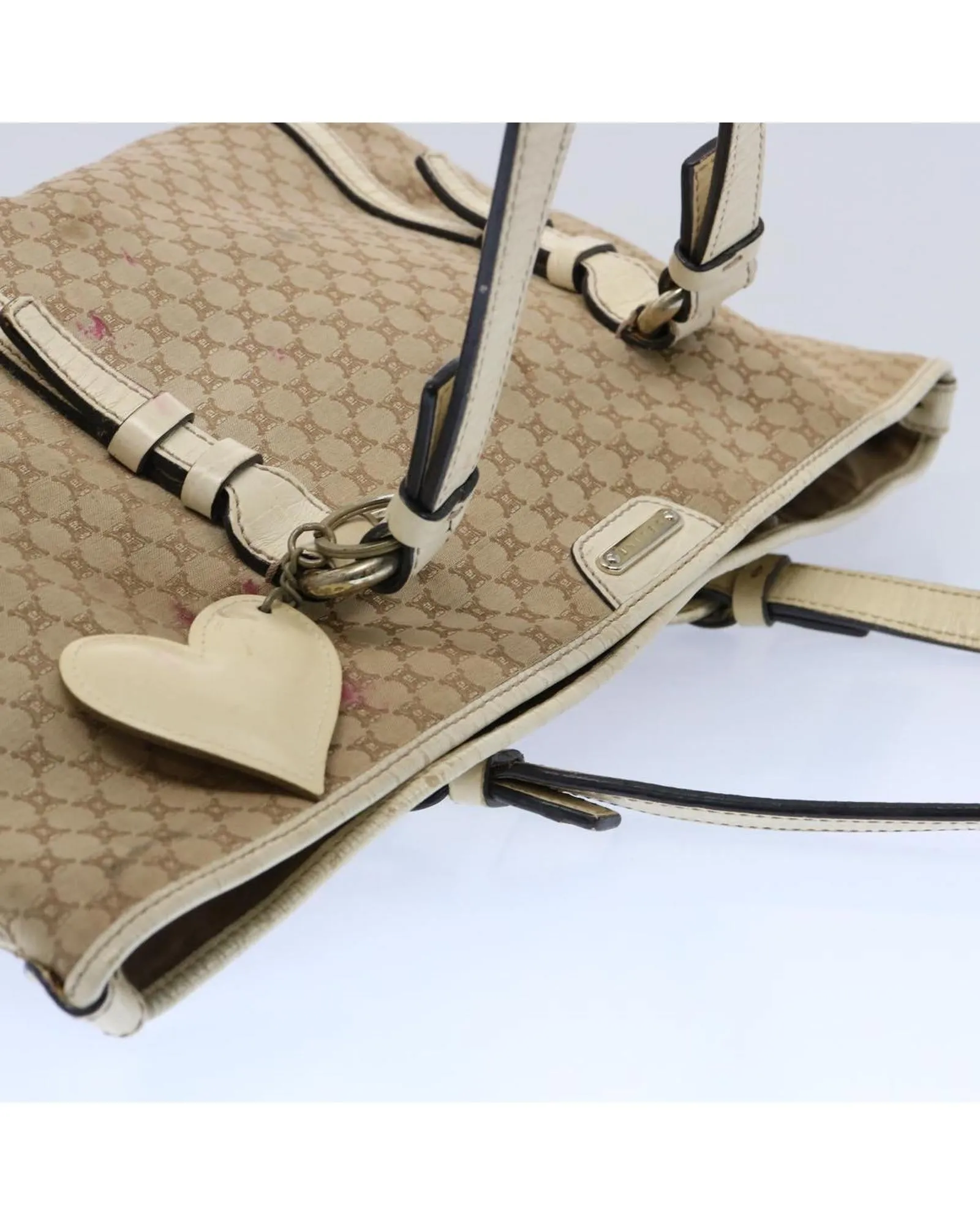 CELINE Cabas Phantom Beige Canvas Tote Bag
