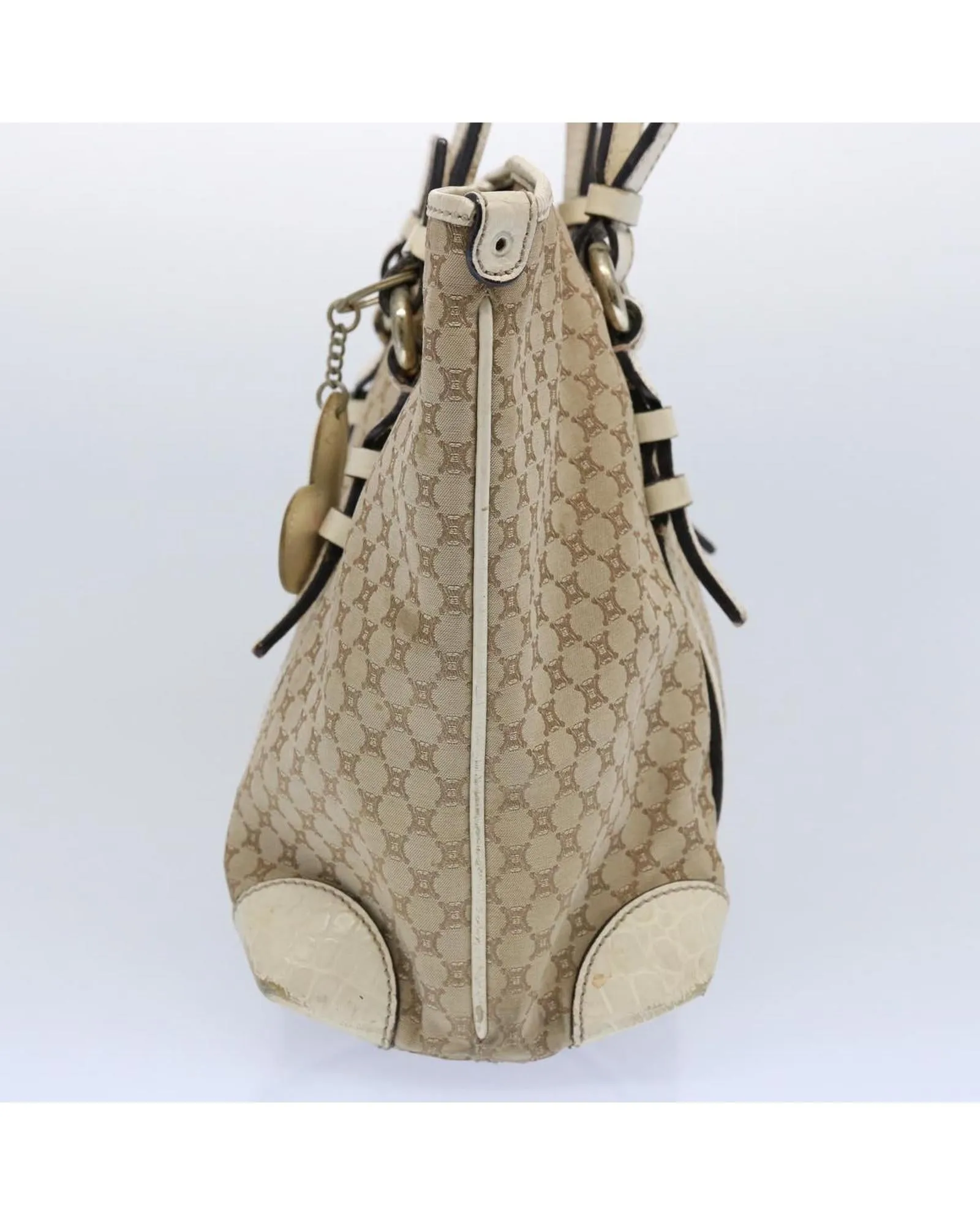 CELINE Cabas Phantom Beige Canvas Tote Bag