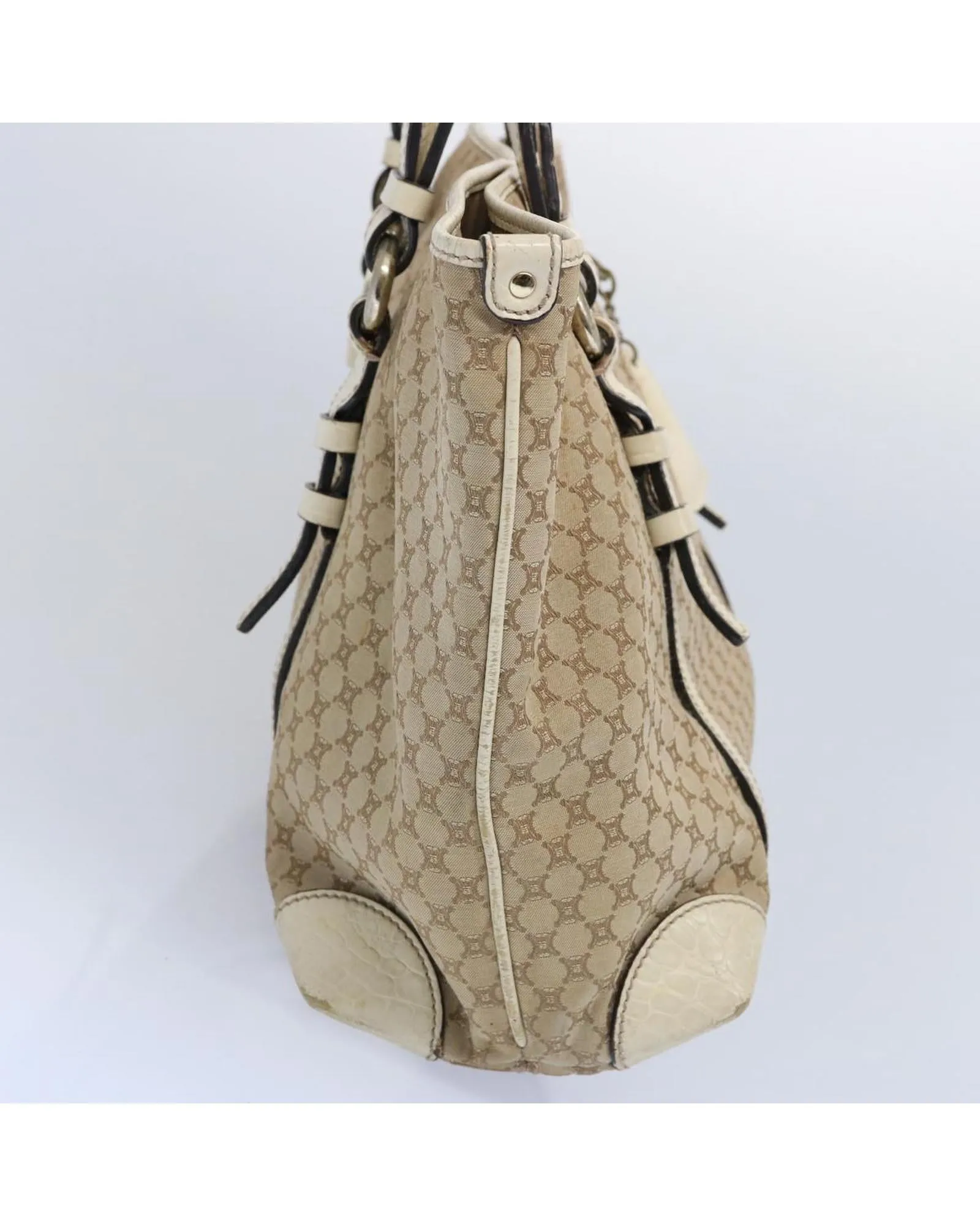CELINE Cabas Phantom Beige Canvas Tote Bag