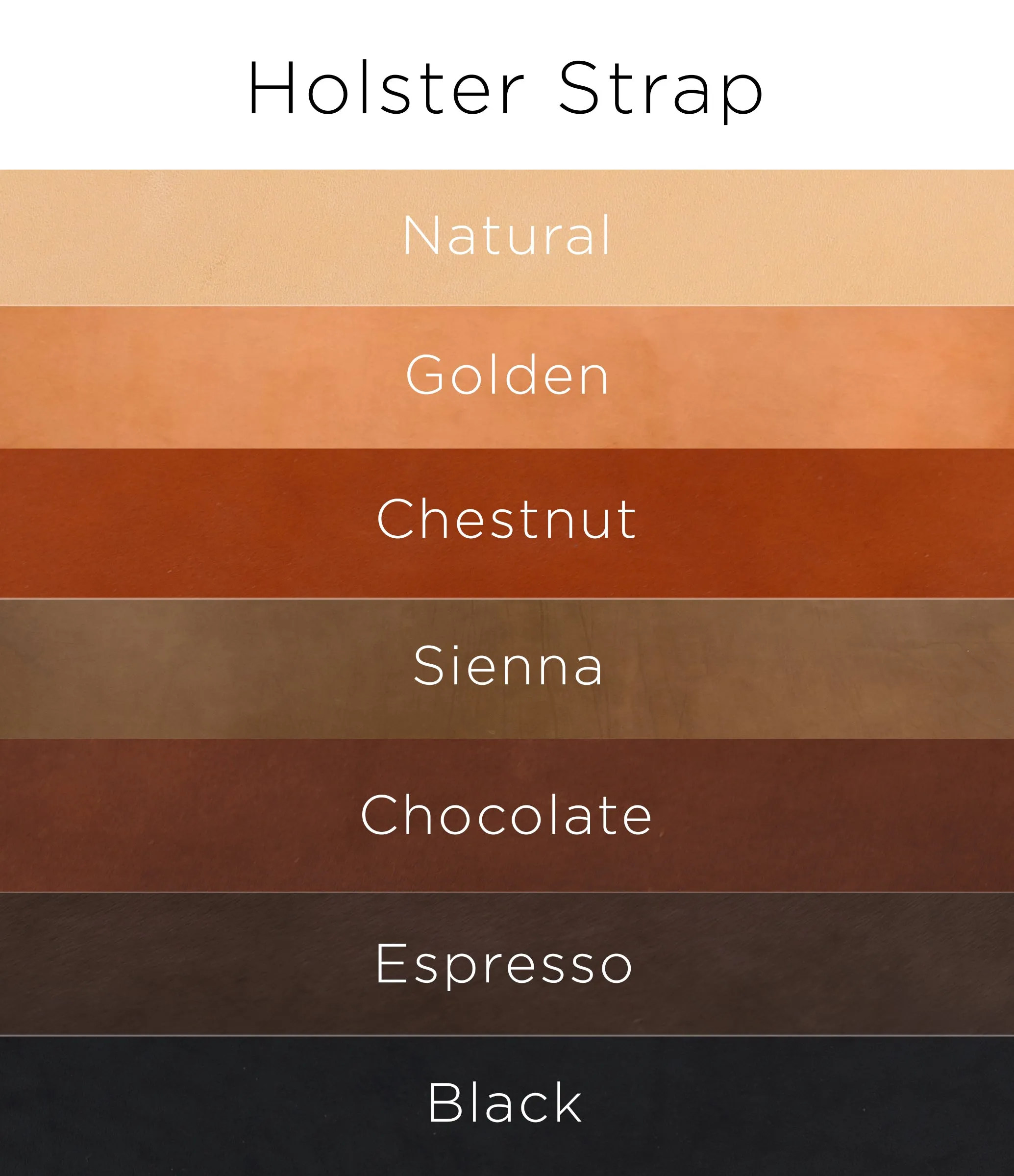 Chocolate Holster Strap
