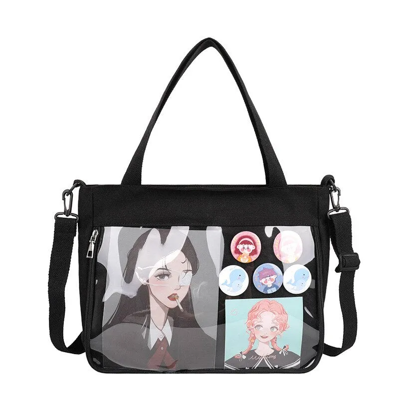 Christmas Gift Ita Bag Japan Style 2020 New Cute Clear Removable Decorative Layer Cute Purse For Teens Girls Sweet Lovely Package Itabag qy052