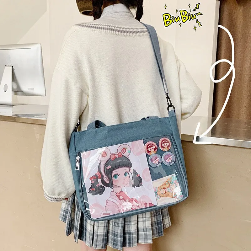 Christmas Gift Ita Bag Japan Style 2020 New Cute Clear Removable Decorative Layer Cute Purse For Teens Girls Sweet Lovely Package Itabag qy052