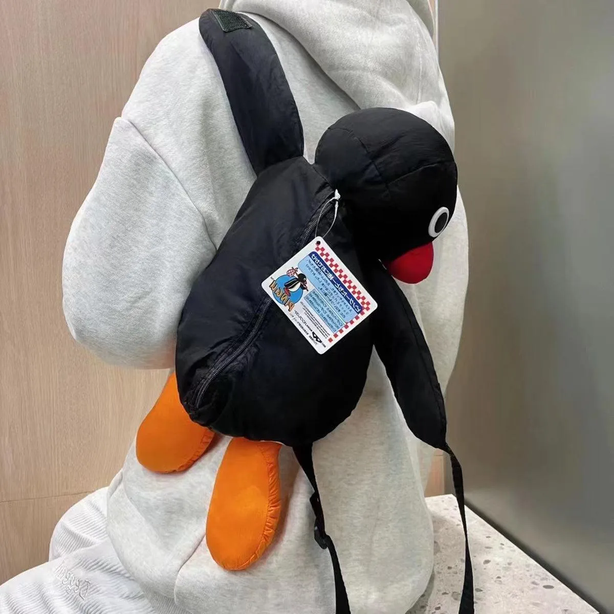 Cute Pingu Penguin Backpack