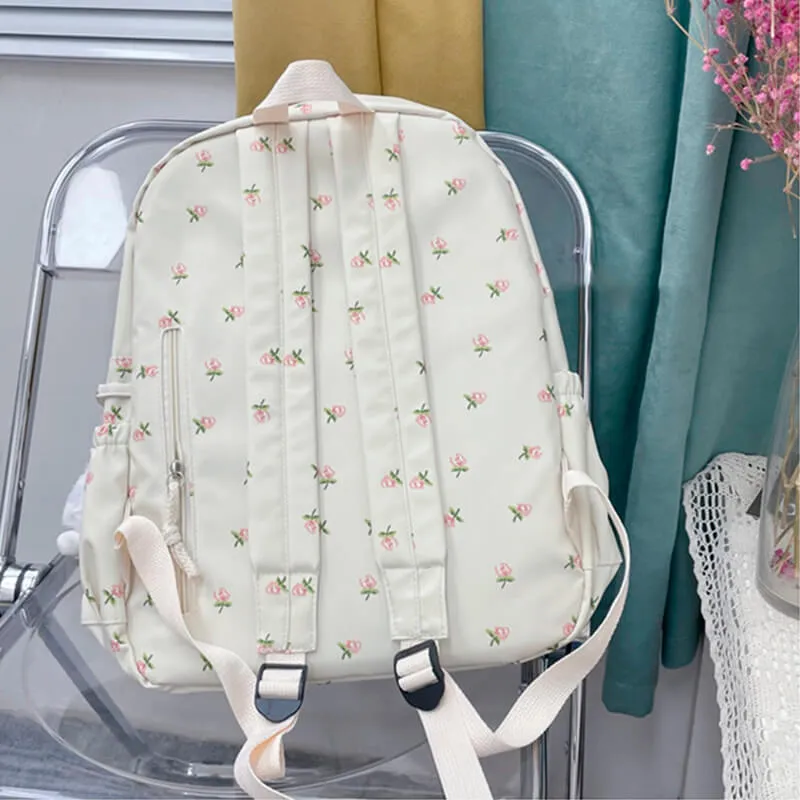 Cute Pink Roses Student Backpack