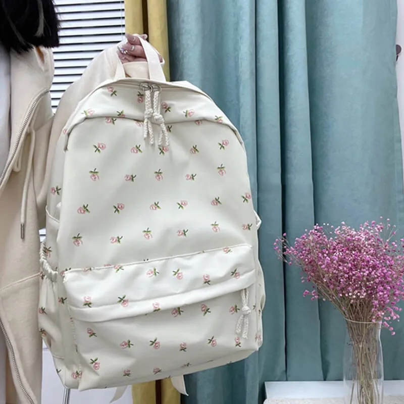 Cute Pink Roses Student Backpack