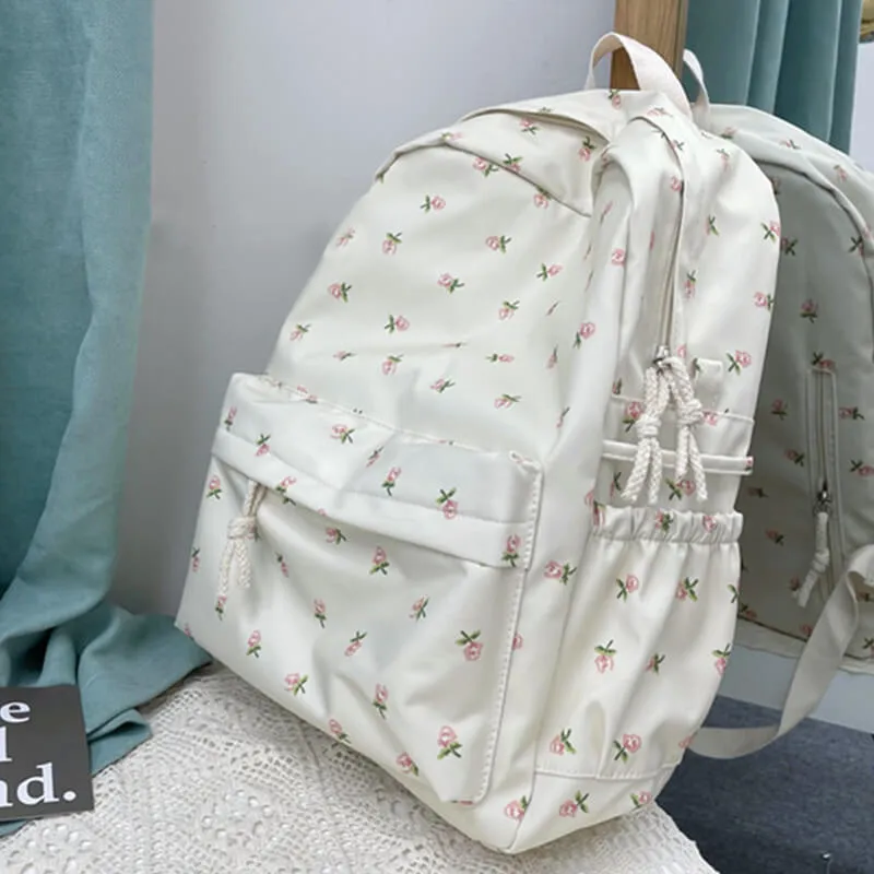 Cute Pink Roses Student Backpack