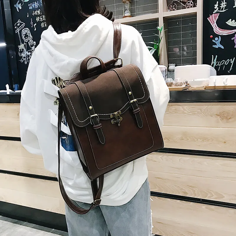 Dark Academia Backpack Vintage Locker