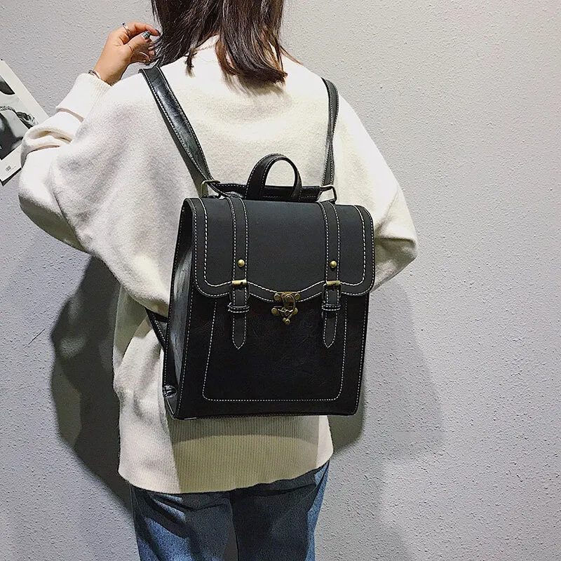 Dark Academia Backpack Vintage Locker