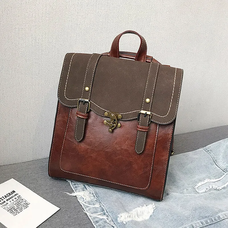 Dark Academia Backpack Vintage Locker
