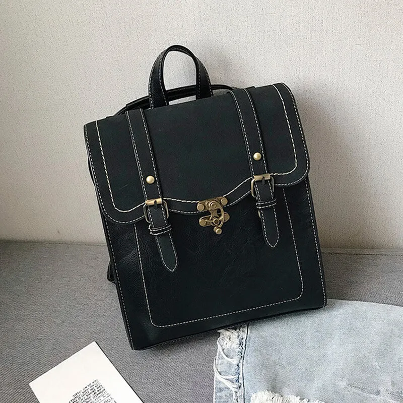 Dark Academia Backpack Vintage Locker
