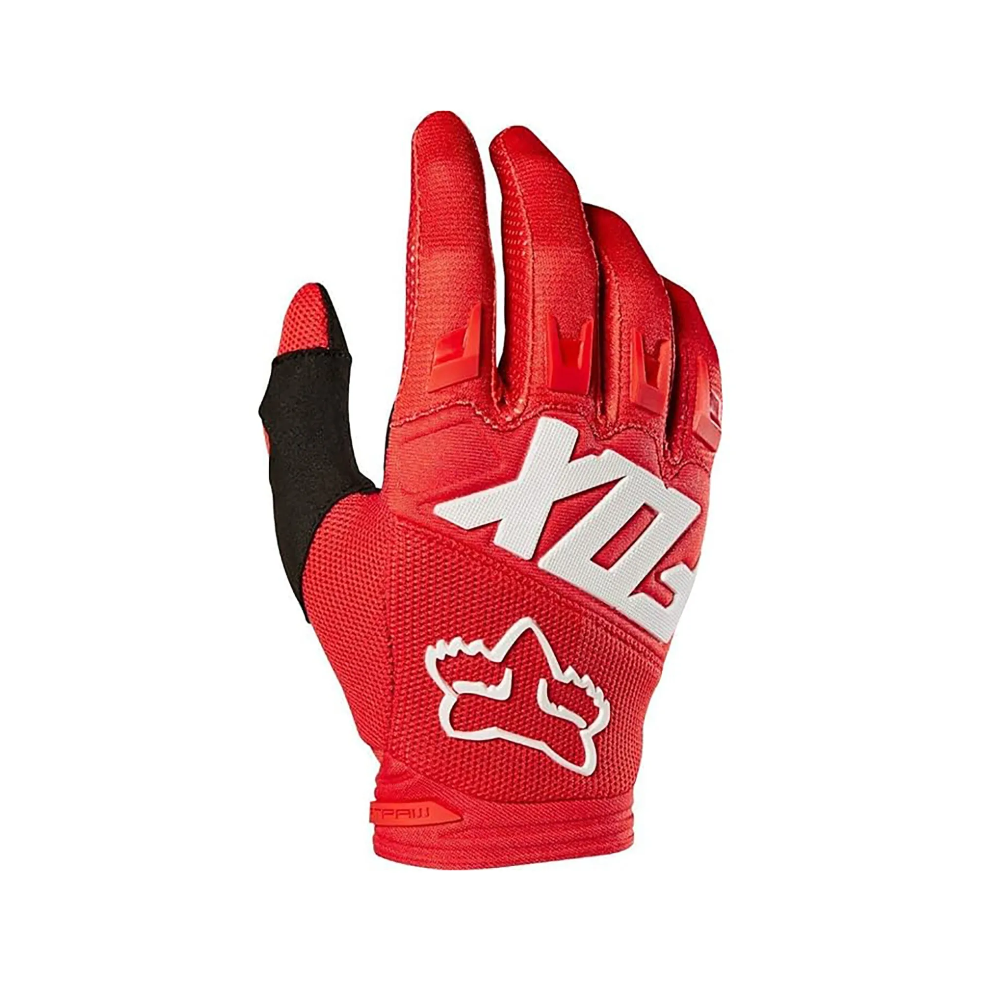 FOX Dirtpaw Motocross Mens & Womens Motorbike Gloves, Red - 823740