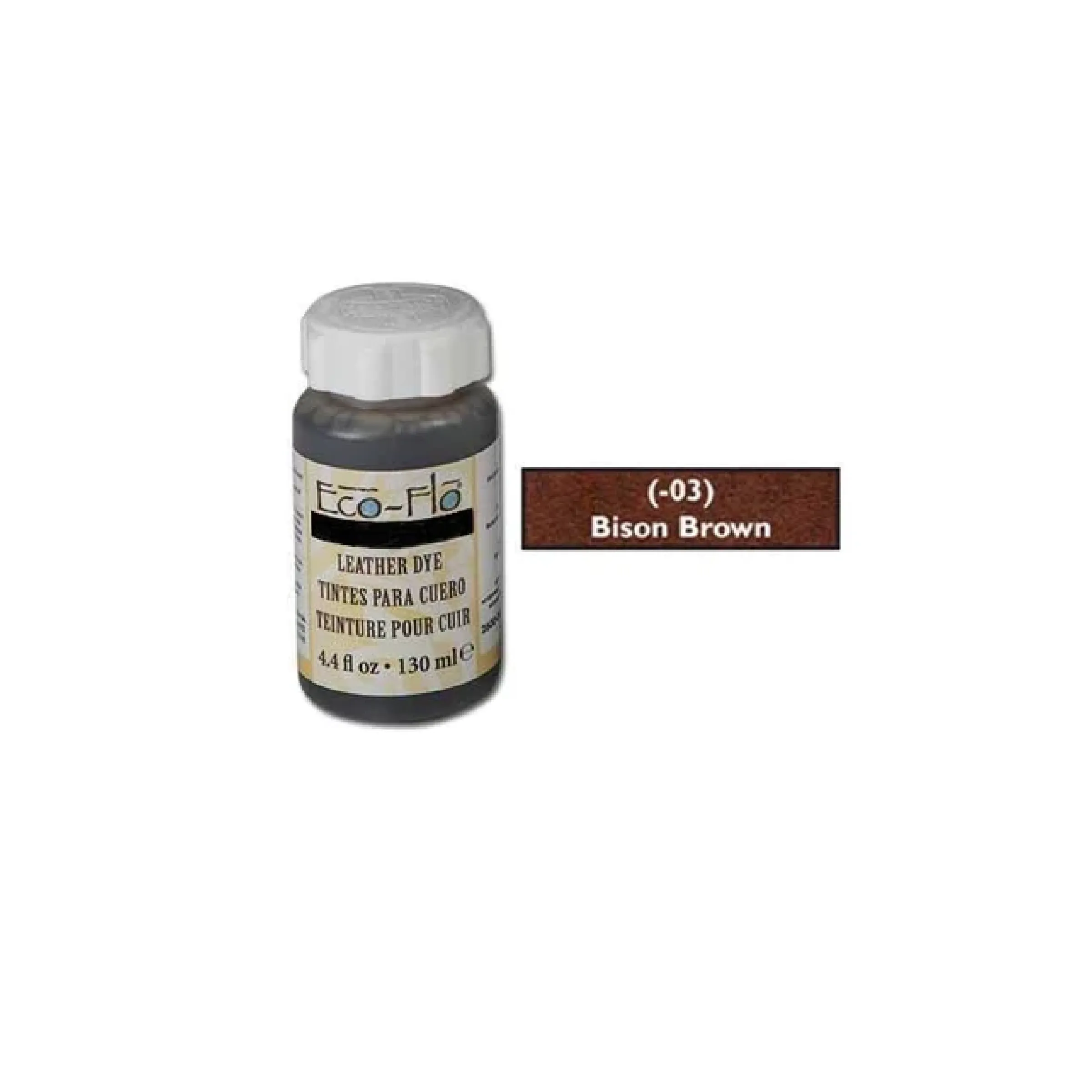 Tandy Leather Eco-Flo Leather Dye 4.4 fl. oz. (132 ml) Bison Brown 2600-03